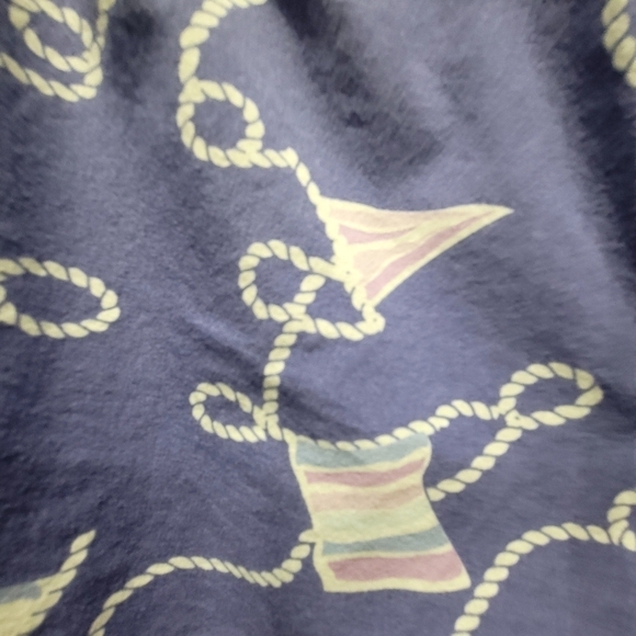 2X Purple Rope Print Pajama Shorts 100% Organic Cotton Loungewear Comfy - Picture 3 of 5